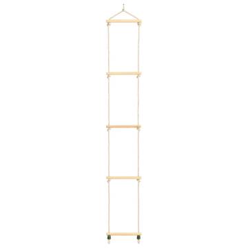 Kids Rope Ladder - Solid Wood & PE 30x168 cm | Hipo Market