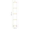 Kids Rope Ladder - Solid Wood & PE 30x168 cm | Hipo Market