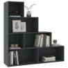 Book Cabinet Room Divider Grey - 155x24x160 cm | HipoMarket