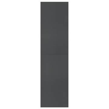 Book Cabinet Room Divider Grey - 155x24x160 cm | HipoMarket