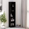  5-Tier Book Cabinet High Gloss Black 40x24x175 cm Engineered Wood Colour high gloss black Quantity in Package 1 Height 175 cm Width 40 cm 