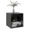 High Gloss Black Wall Cabinet - 37x37x37 cm | Hipomarket UK