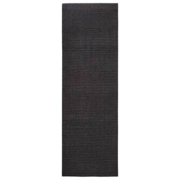 Sisal Rug for Scratching Post - Black 80x250 cm | HipoMarket