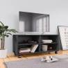  TV Cabinet with Castors Grey 90x35x35 cm Engineered Wood Colour grey Quantity in Package 1 