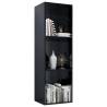 High Gloss Black Book & TV Cabinet - 36x30x114 cm | HipoMarket