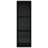 High Gloss Black Book & TV Cabinet - 36x30x114 cm | HipoMarket