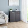  Sideboard Grey 80x36x75 cm Engineered Wood Colour grey Size 80 x 36 x 75 cm (right) Quantity in Package 1 