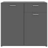 Stylish Grey Sideboard - 80x36x75 cm | HipoMarket