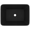 Luxury Matt Black Ceramic Wash Basin - 41x30 cm