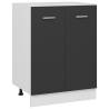  Bottom Cabinet Grey 60x46x81.5 cm Engineered Wood Colour grey Size 60 x 46 x 81.5 cm Quantity in Package 1 Model bottom cabinet 