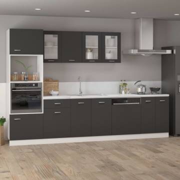 Bottom Cabinet Grey 60x46x81.5 cm - Space Saving Storage