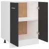 Bottom Cabinet Grey 60x46x81.5 cm - Space Saving Storage