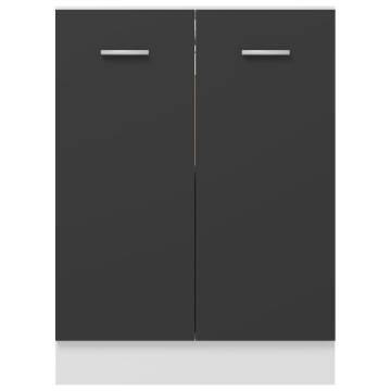 Bottom Cabinet Grey 60x46x81.5 cm - Space Saving Storage