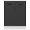 Bottom Cabinet Grey 60x46x81.5 cm - Space Saving Storage