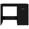 Modern High Gloss Black Desk - 100x50x76 cm - Engineered Wood