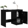 Modern High Gloss Black Desk - 100x50x76 cm - Engineered Wood