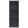 Stylish 3-Tier Grey Book Cabinet | Engineered Wood | HipoMarket