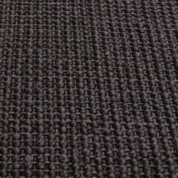 Sisal Rug for Scratching Post - Black 80x250 cm | HipoMarket