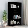  4-Tier Book Cabinet High Gloss Black 80x24x142 cm Engineered Wood Colour high gloss black Quantity in Package 1 Height 142 cm Width 80 cm 