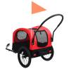 2-in-1 Pet Bike Trailer & Jogging Stroller - Red & Black