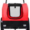 2-in-1 Pet Bike Trailer & Jogging Stroller - Red & Black