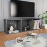 Grey Book Cabinet & TV Cabinet - 36x30x114 cm - Engineered Wood