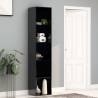  Book Cabinet High Gloss Black 40x30x189 cm Engineered Wood Colour high gloss black Size 40 x 30 x 189 cm Quantity in Package 1 