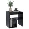 High Gloss Black Bed Cabinets - 2 pcs | HipoMarket