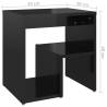 High Gloss Black Bed Cabinets - 2 pcs | HipoMarket