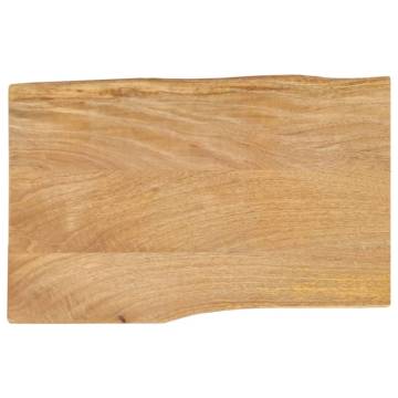 Live Edge Solid Wood Mango Table Top - 60x40 cm | HipoMarket