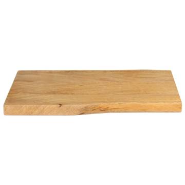 Live Edge Solid Wood Mango Table Top - 60x40 cm | HipoMarket