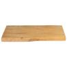 Live Edge Solid Wood Mango Table Top - 60x40 cm | HipoMarket