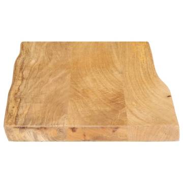 Live Edge Solid Wood Mango Table Top - 60x40 cm | HipoMarket