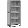 Stylish Grey Sonoma Bookcase - 60x35x139 cm | Hipomarket