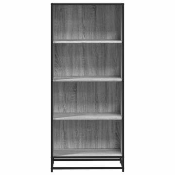 Stylish Grey Sonoma Bookcase - 60x35x139 cm | Hipomarket