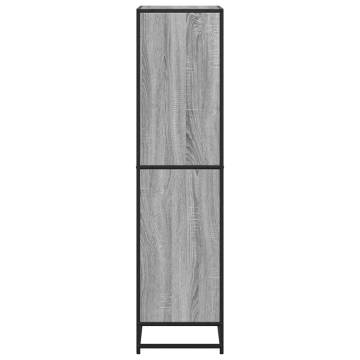 Stylish Grey Sonoma Bookcase - 60x35x139 cm | Hipomarket