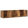 CD Wall Shelf in Old Wood | Stylish & Durable Storage Solution