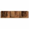 CD Wall Shelf in Old Wood | Stylish & Durable Storage Solution