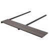 WPC Solid Decking Boards 10m² Dark Brown | Hipomarket UK