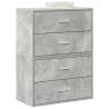  Cabinets with 2 Drawers 2 pcs Concrete Grey 60x31x40 cm Engineered Wood Colour concrete grey Quantity in Package 2 