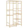 Bamboo Clothes Rack with Shelves | Stylish & Durable - HipoMarket