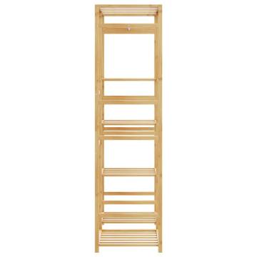 Bamboo Clothes Rack with Shelves | Stylish & Durable - HipoMarket