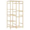 Bamboo Clothes Rack with Shelves | Stylish & Durable - HipoMarket