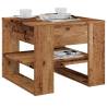  Coffee Table Old Wood 55.5x55x45 cm Engineered Wood Colour old wood Quantity in Package 1 