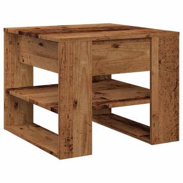 Old Wood Coffee Table - Engineered Wood 55.5x55x45 cm