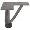 Hairpin Table Legs 4 pcs Natural Steel - 10 cm Solid Steel