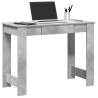 Concrete Grey Desk 100x45x75 cm | Durable Engineered Wood