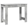 Concrete Grey Desk 100x45x75 cm | Durable Engineered Wood