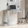 Concrete Grey Desk 100x45x75 cm | Durable Engineered Wood