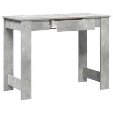 Concrete Grey Desk 100x45x75 cm | Durable Engineered Wood